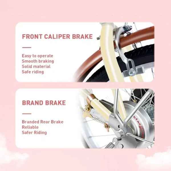 Adult Commuter Bike with Basket 24inch