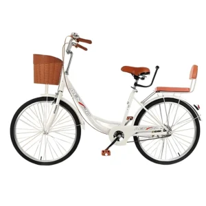 Adult Commuter Bike with Basket 24inch