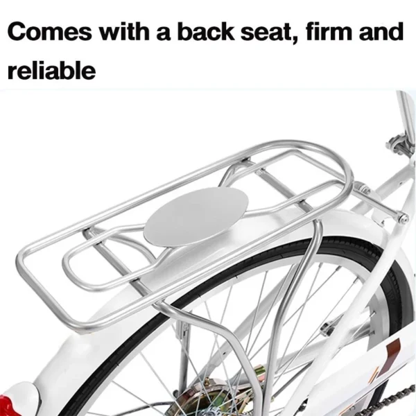 Adult Classic Bike with Basket 24inch